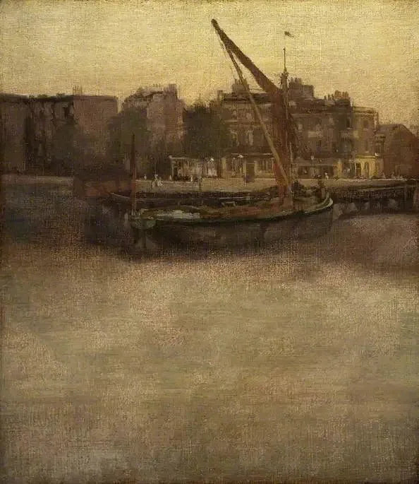 Symphonie in Grau und Braun: Lindsey Row, Chelsea - James Abbott McNeill Whistler