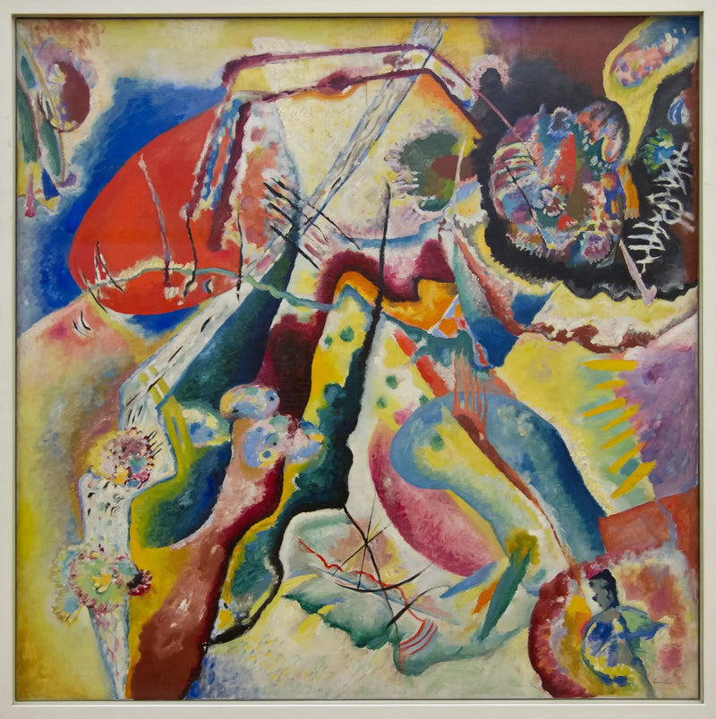 Gemälde mit rotem Fleck - Vassily Kandinsky