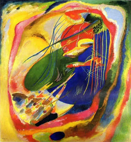 Tableau avec trois étoiles - Vassily Kandinsky image 1 copie peinte à la main à l’huile