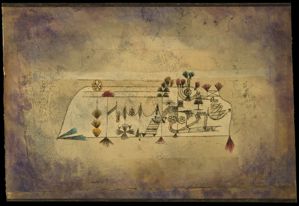 Tableau des Âmes de Toussaint - Paul Klee image 1 copie de tableau peinte à la main