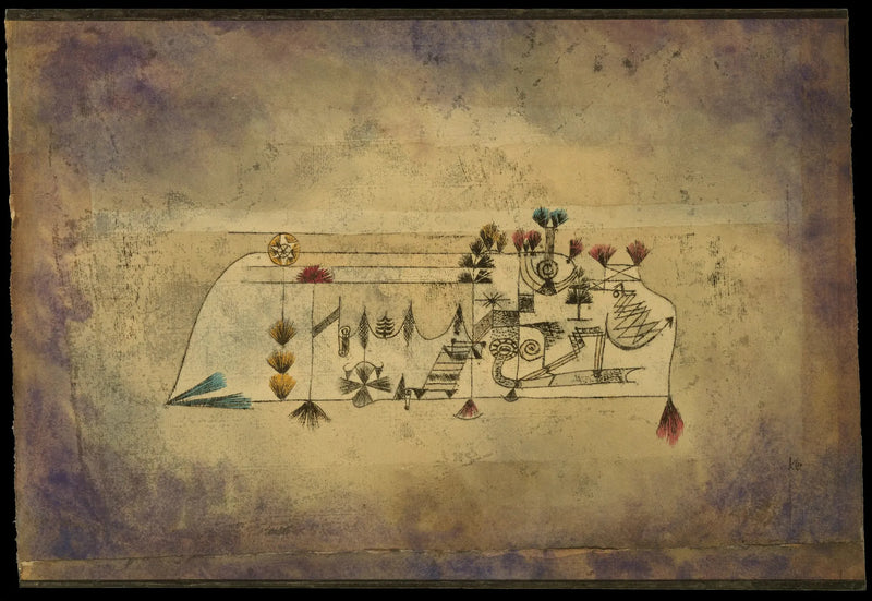 Gemälde der Seelen von Allerheiligen - Paul Klee
