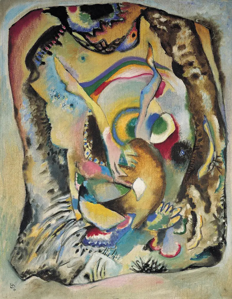 Tableau sur fond clair - Vassily Kandinsky image 1 reproduction réalisée par Alpha Reproduction