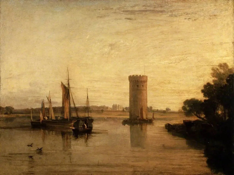 Tabley, Cheshire, der Sitz von Sir J.F. Leicester, Bart.: Ruhiger Morgen - J. M. W. Turner