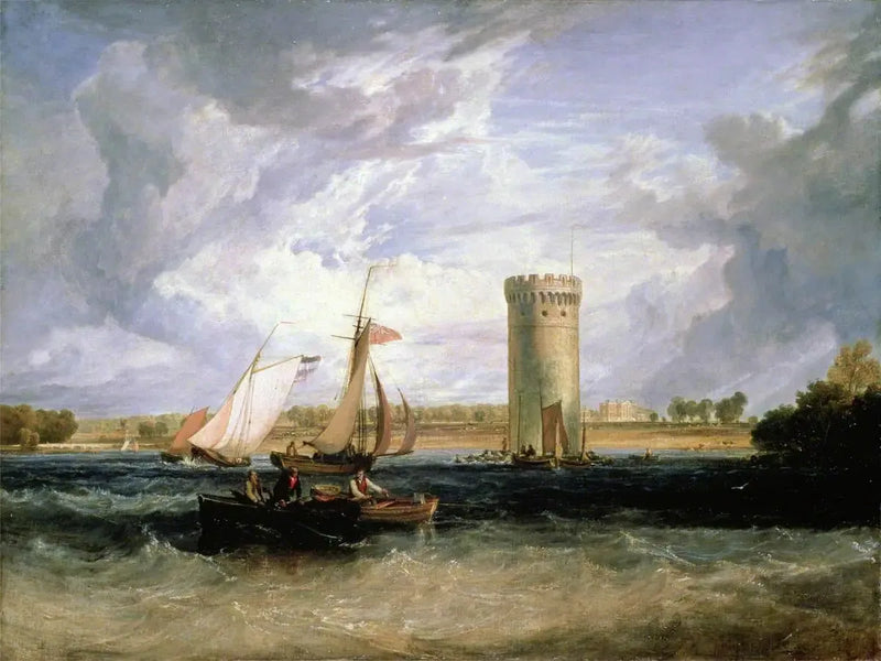 Tabley, Cheshire, der Sitz von Sir J. F. Leicester, Bt: Windiger Tag - J. M. W. Turner