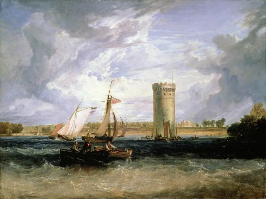 Tabley, Cheshire, der Sitz von Sir J. F. Leicester, Bt: Windiger Tag - J. M. W. Turner