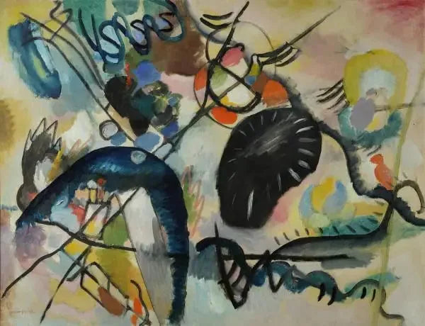 Schwarzer Fleck 1 - Vassily Kandinsky