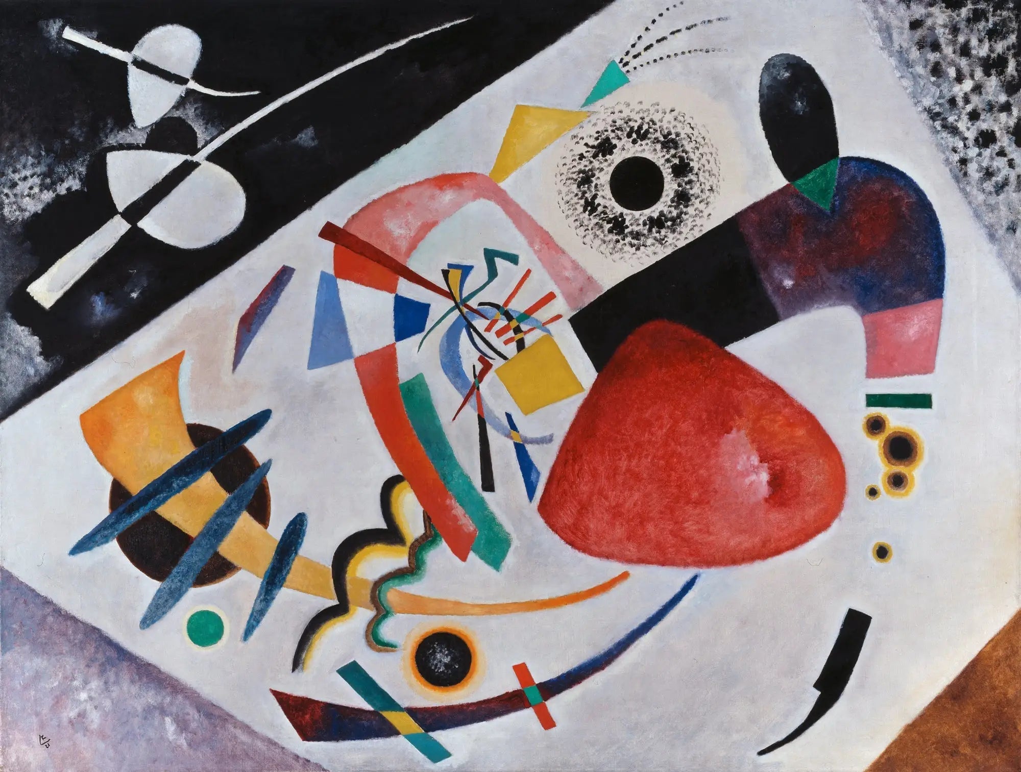 Tache rouge II - Vassily Kandinsky image 1 reproduction réalisée par Alpha Reproduction