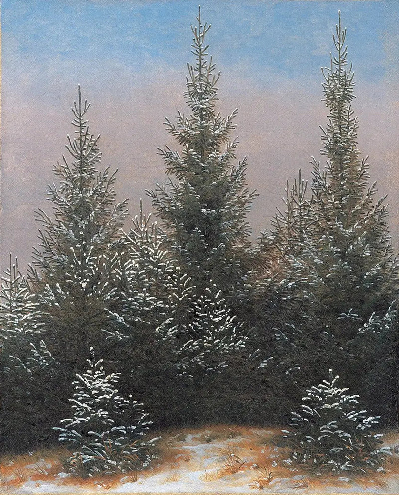 Schneeige Taillis - Caspar David Friedrich