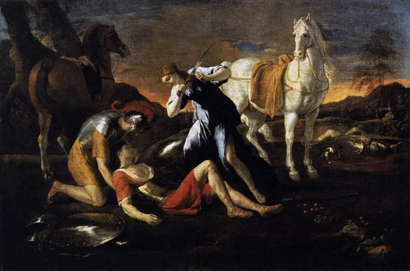 Tancrède und Herminie - Nicolas Poussin