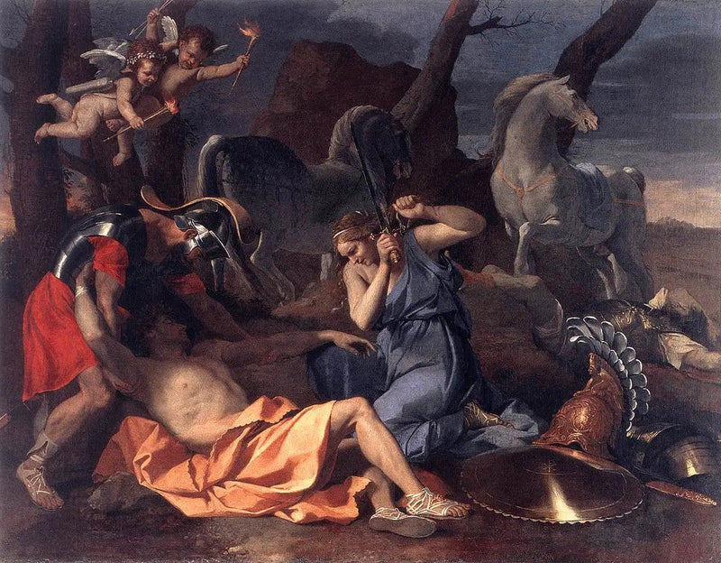 Tancrède und Herminie - Nicolas Poussin