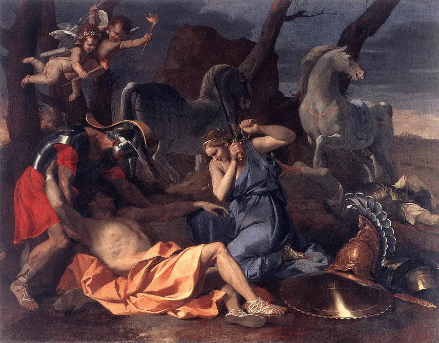 Tancrède und Herminie - Nicolas Poussin