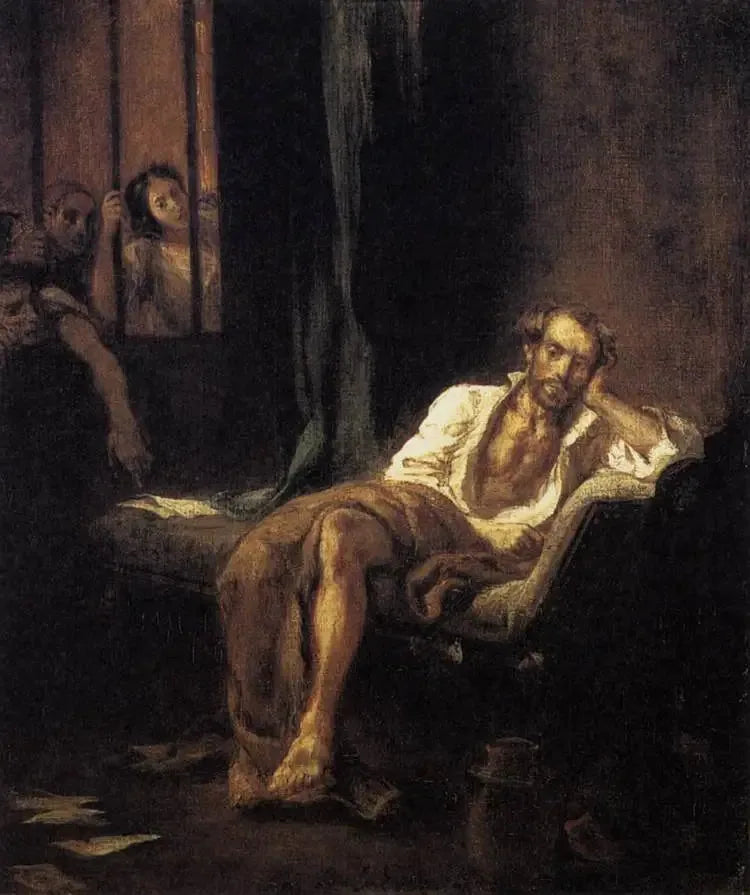 Tasse im Krankenhaus von St. Anna Ferrara - Eugène Delacroix