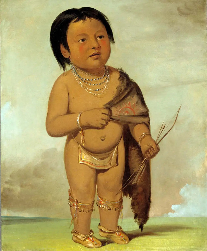 Tcha-aés-ka-ding, Enkel von Buffalo Bull's Back Fat - George Catlin