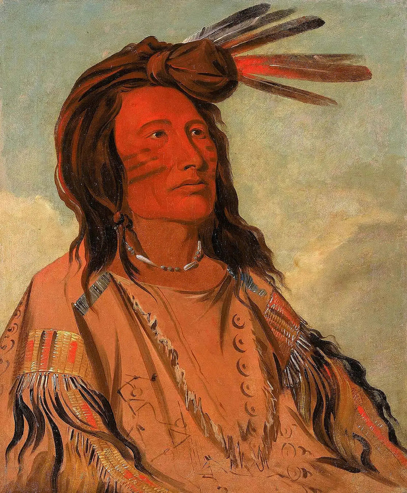 Tchán-dee, Tabak, ein Oglala-Häuptling - George Catlin