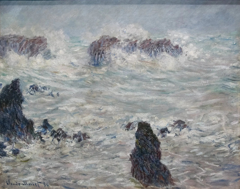 Sturm, Côtes de Belle-Ialle W1116 - Claude Monet