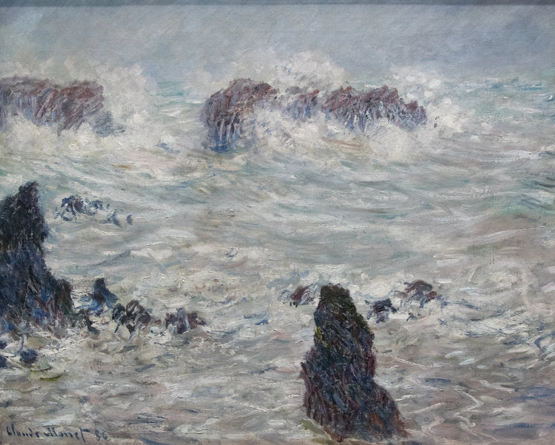 Sturm, Côtes de Belle-Ialle W1116 - Claude Monet