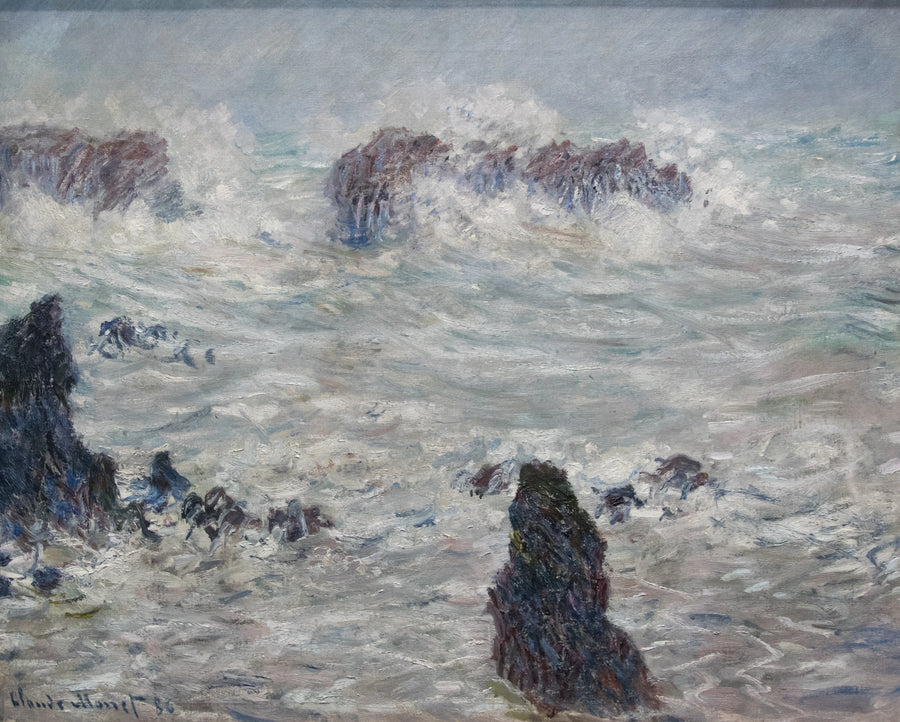 Sturm an den Küsten von Belle-Île - Claude Monet