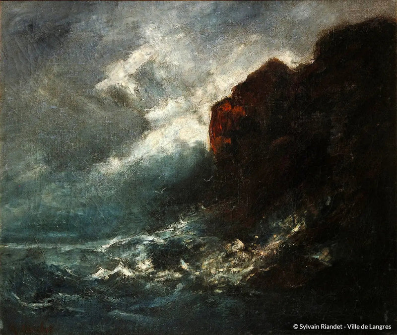 Sturm auf dem Meer - Gustave Courbet