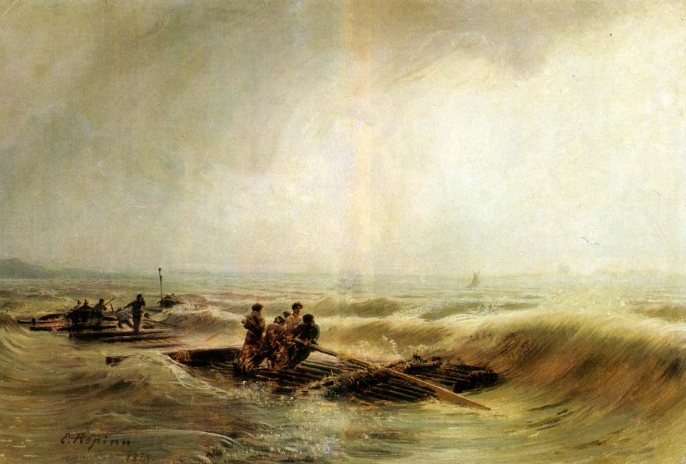 Sturm über der Wolga - Ilya Repin