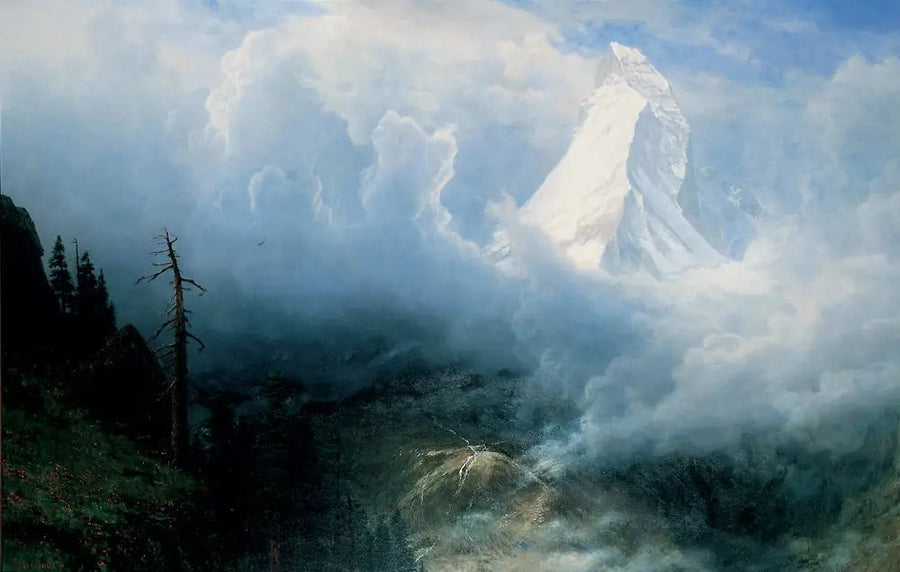 Sturm auf dem Matterhorn - Albert Bierstadt