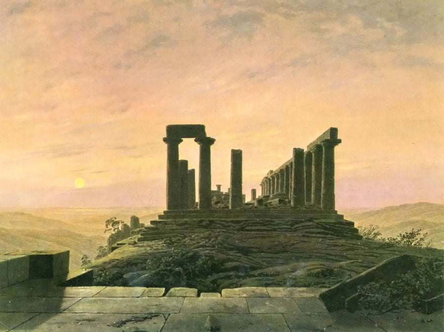 Tempel der Juno in Agrigent - Caspar David Friedrich