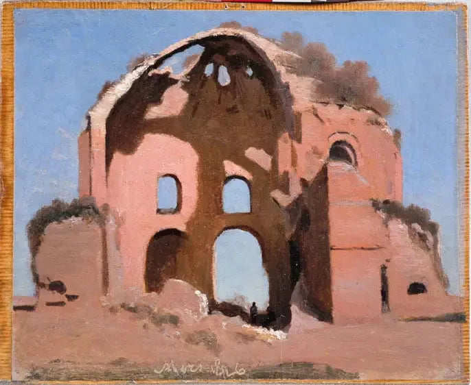 Tempel der Minerva Medizinisch bei Rom - Jean-Baptiste Camille Corot