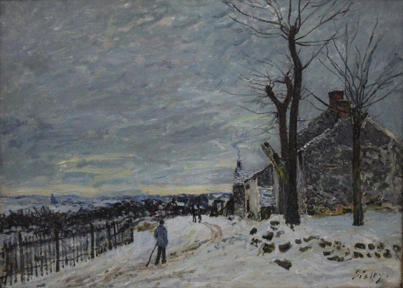 Schneezeit in Veneux-Nadon - Alfred Sisley