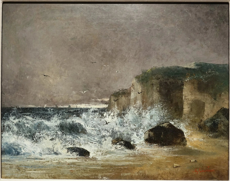 Gewitterzeit in Étretat - Gustave Courbet