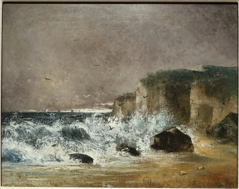 Gewitterzeit in Étretat - Gustave Courbet
