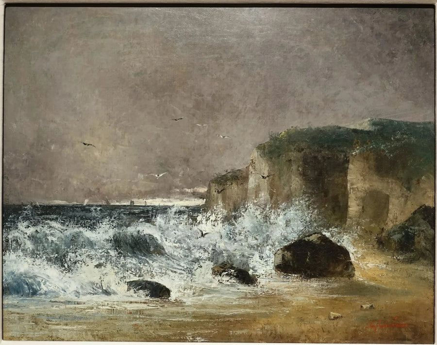 Gewitterzeit in Étretat - Gustave Courbet