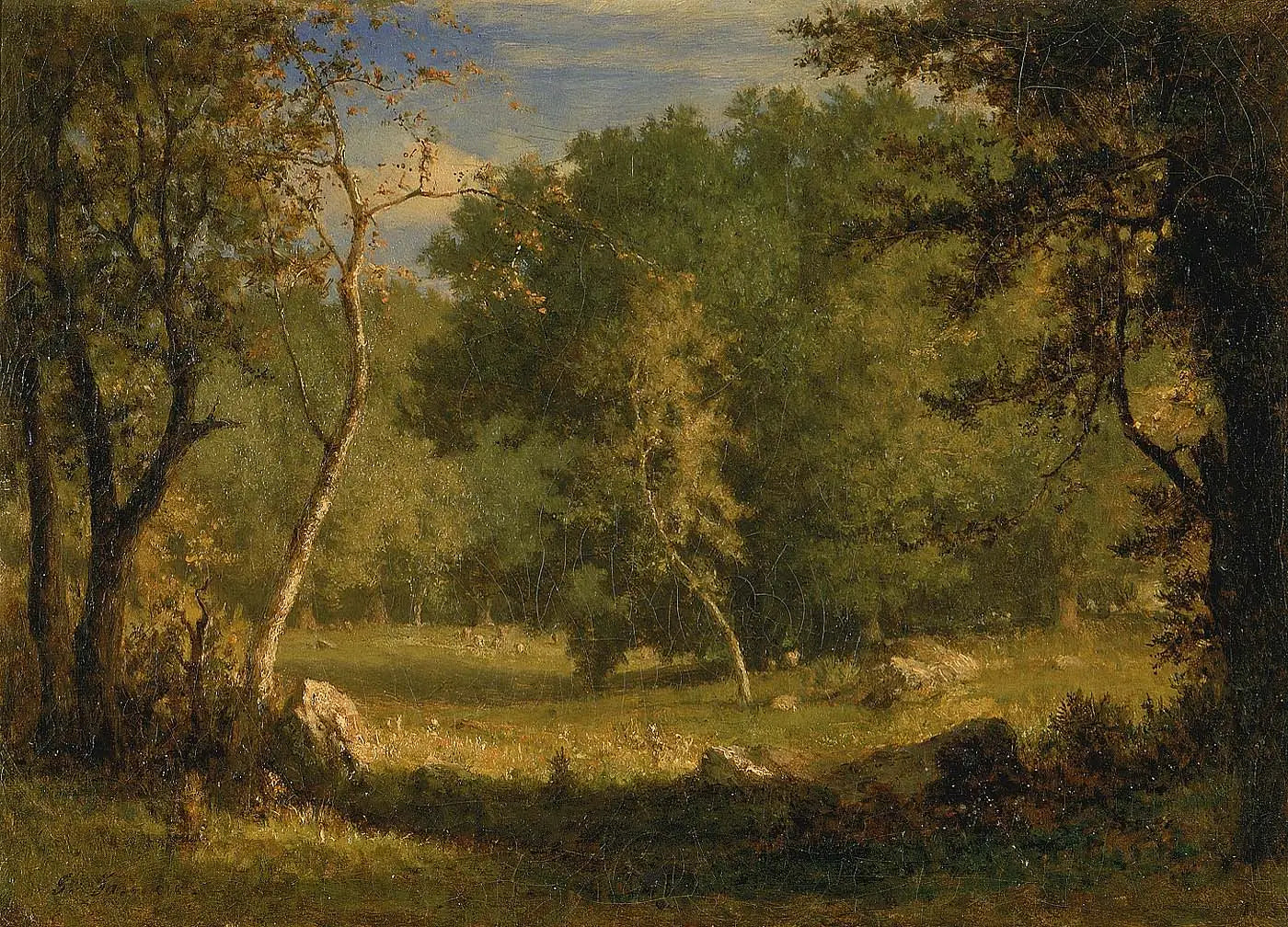 Terrain des elfes - George Inness image 1 copie de tableau peinte à la main