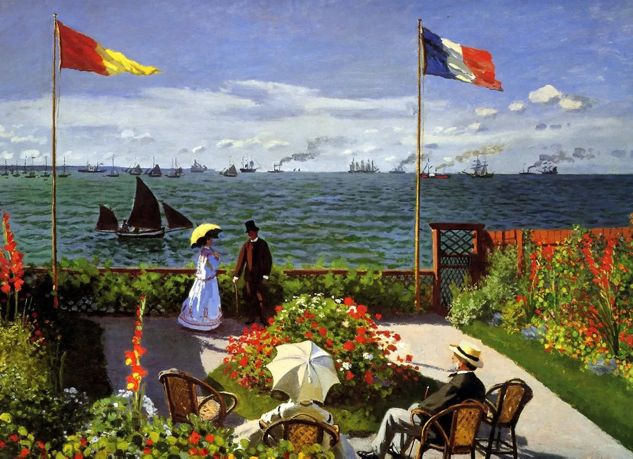 Terrasse in Sainte-Adresse - Claude Monet
