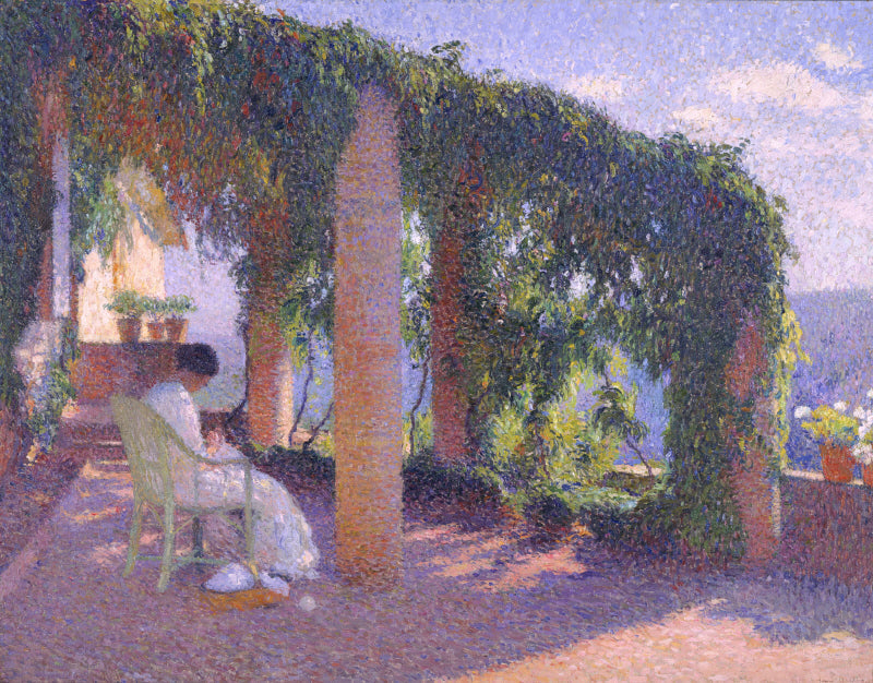 Terrasse - Henri-Jean Guillaume Martin image 1 copie de tableau peinte à la main