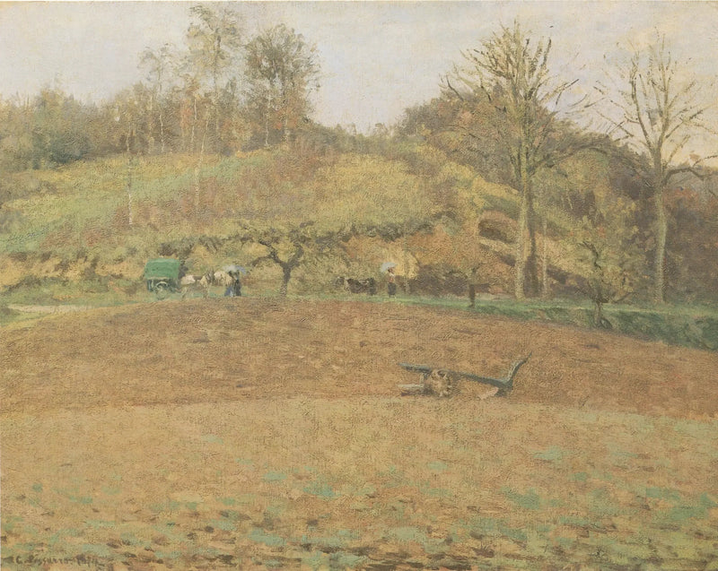 Bearbeitete Felder - Camille Pissarro