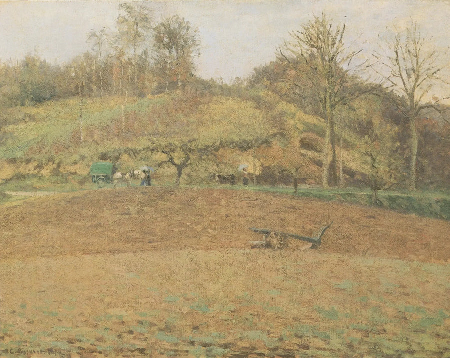 Bearbeitete Felder - Camille Pissarro