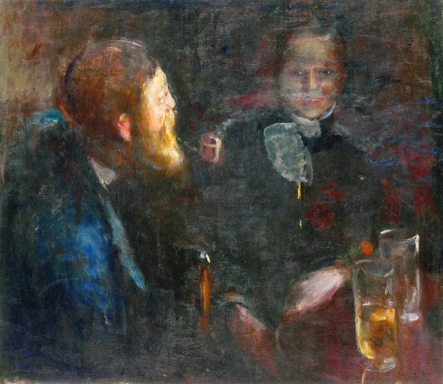Kopf-an-Kopf - Edvard Munch