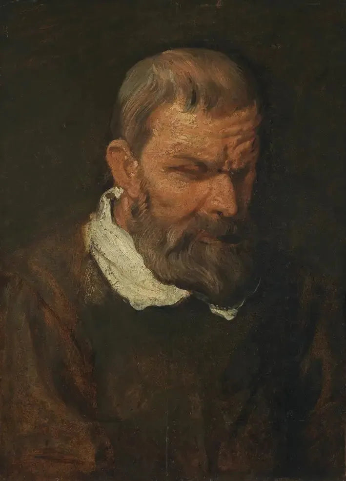 Kopf eines Apostel-Studien - Antoine van Dyck