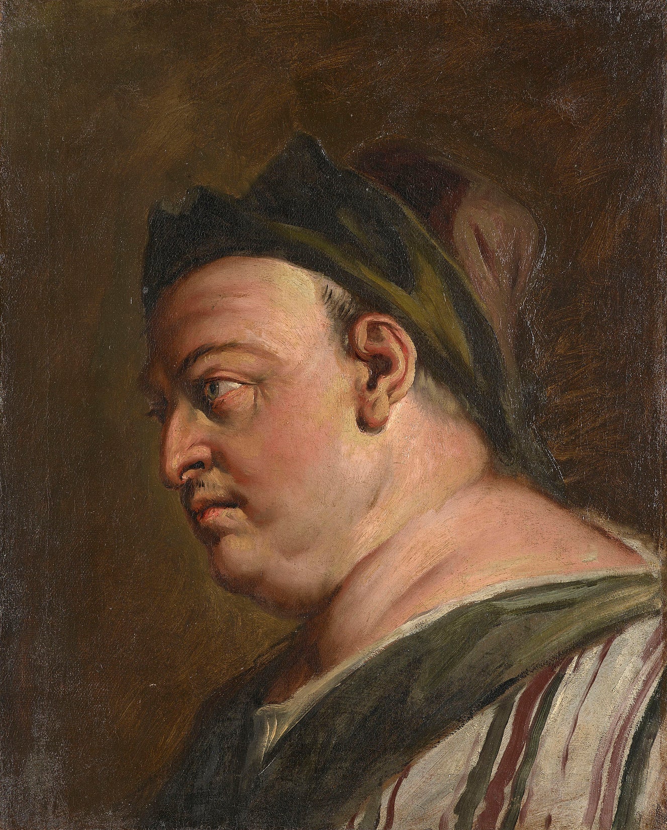 Tête d'homme de profil (un intendant ?) - Sebastiano Ricci image 1 reproduction réalisée par Alpha Reproduction