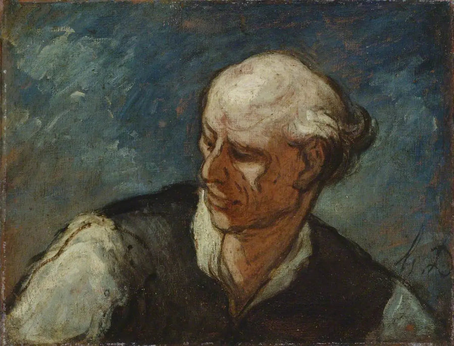 Männerkopf - Honoré Daumier