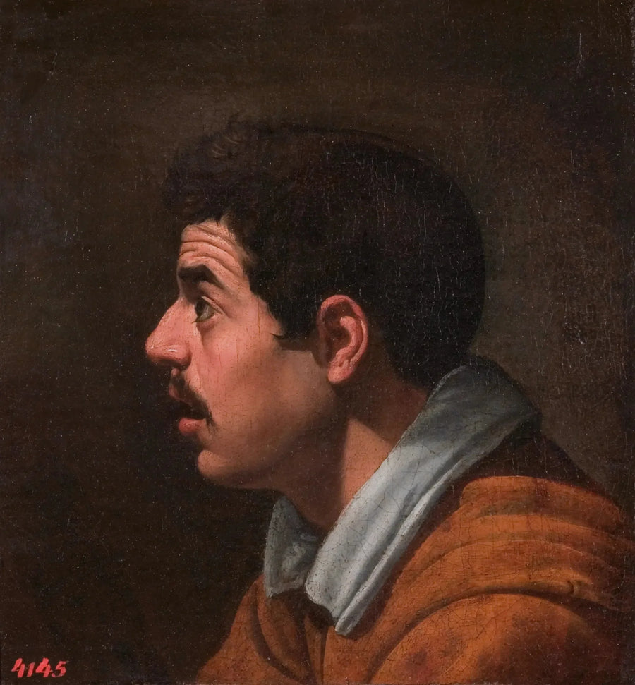 Kopf eines jungen Mannes in Profil - Diego Velázquez