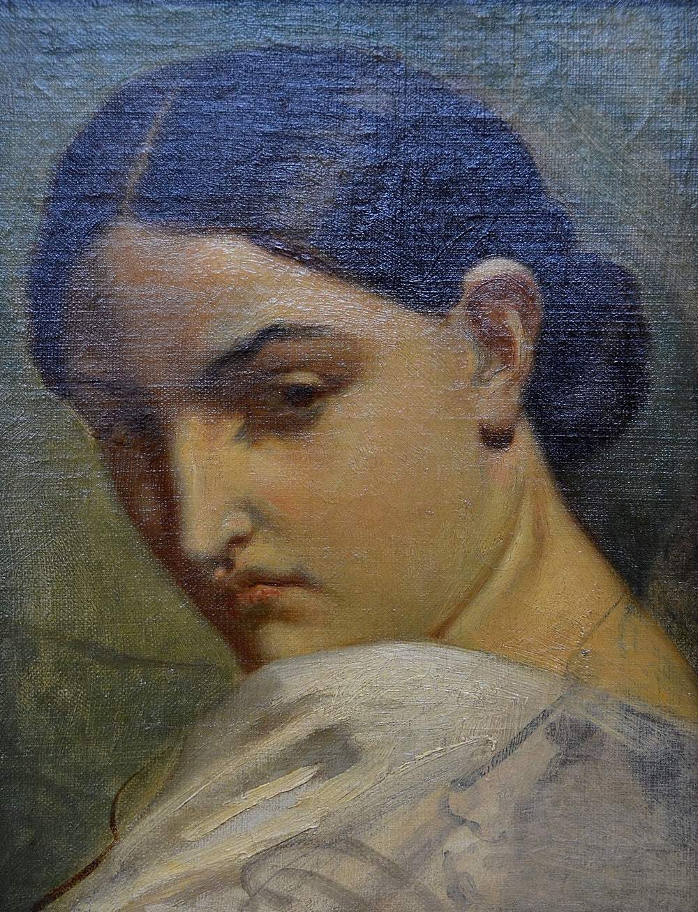 Tête d'Italienne - Théodore Chassériau image 1 reproduction de peinture à l’huile
