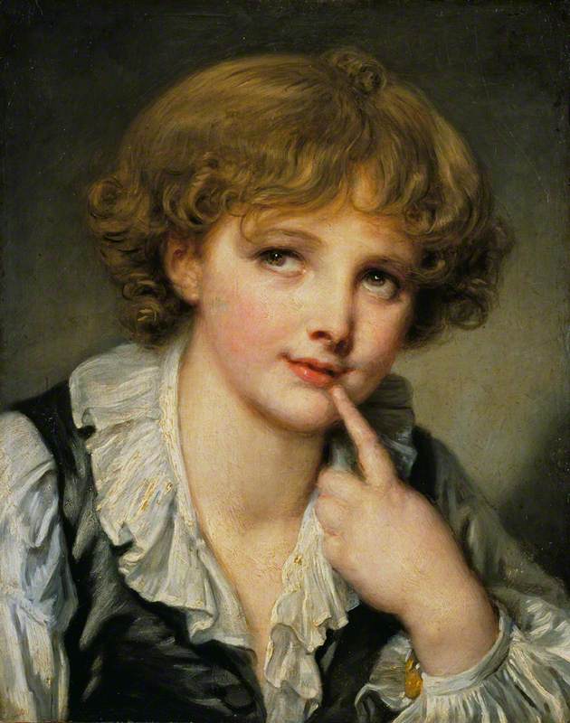 Kopf eines Jungen - Jean-Baptiste Greuze