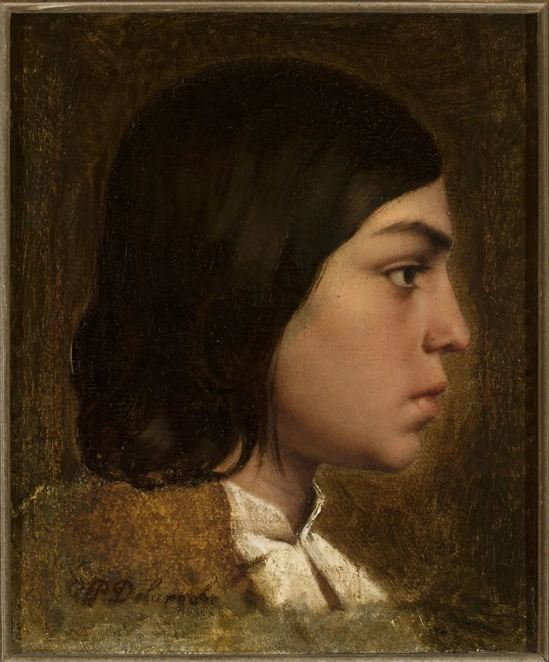 Kopf eines Jungen. - Paul Delaroche