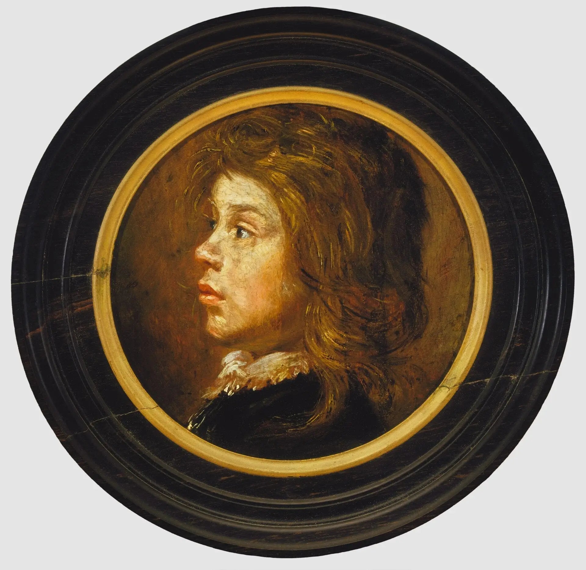 Tête d'un garçon tournée vers la gauche - Frans Hals image 1 reproduction artisanale de tableau