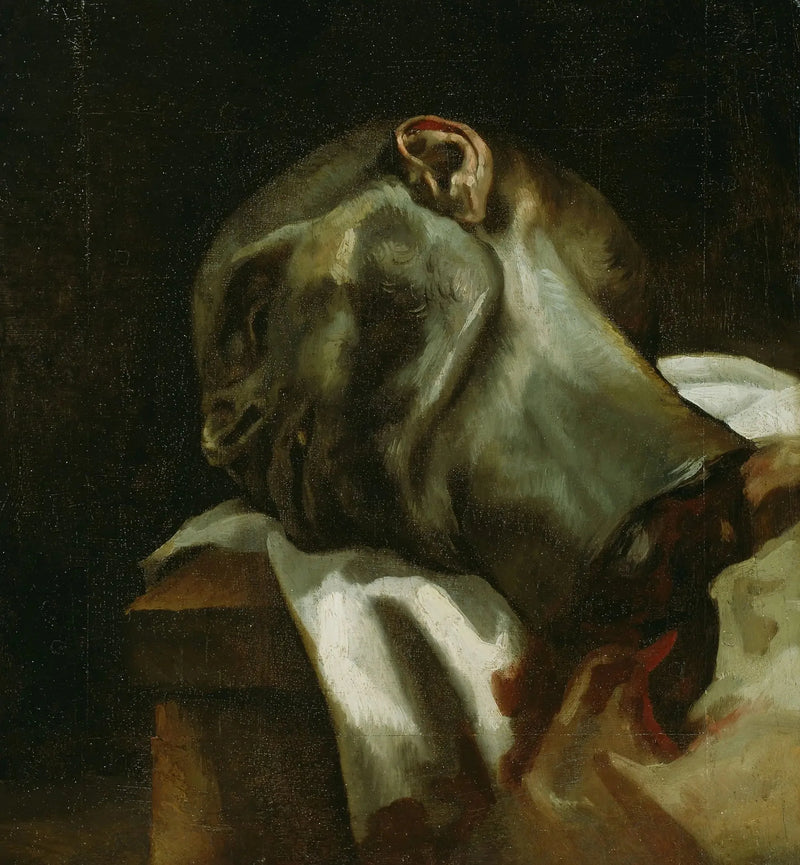 Kopf eines guillotinierten Mannes - Théodore Géricault