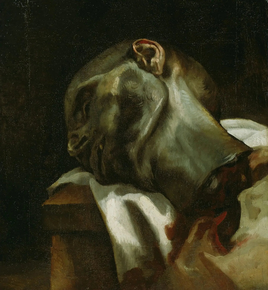 Kopf eines guillotinierten Mannes - Théodore Géricault