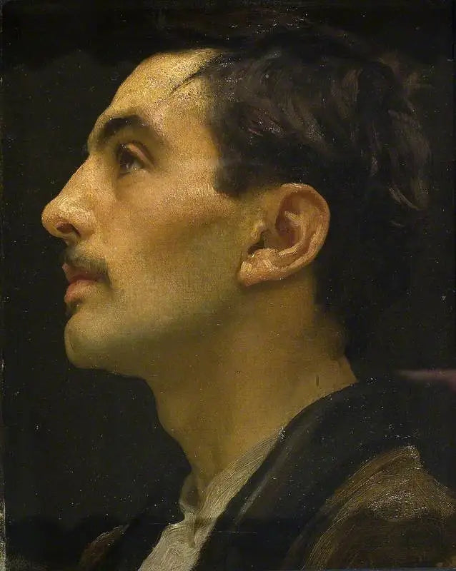 Kopf eines italienischen Modells - Frederic Leighton