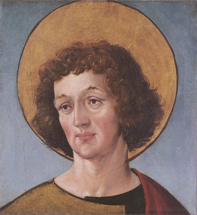 Kopf eines Heiligen - Hans Holbein der Jüngere