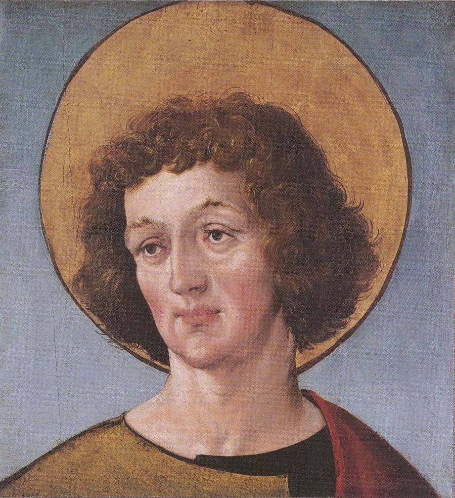 Kopf eines Heiligen - Hans Holbein der Jüngere