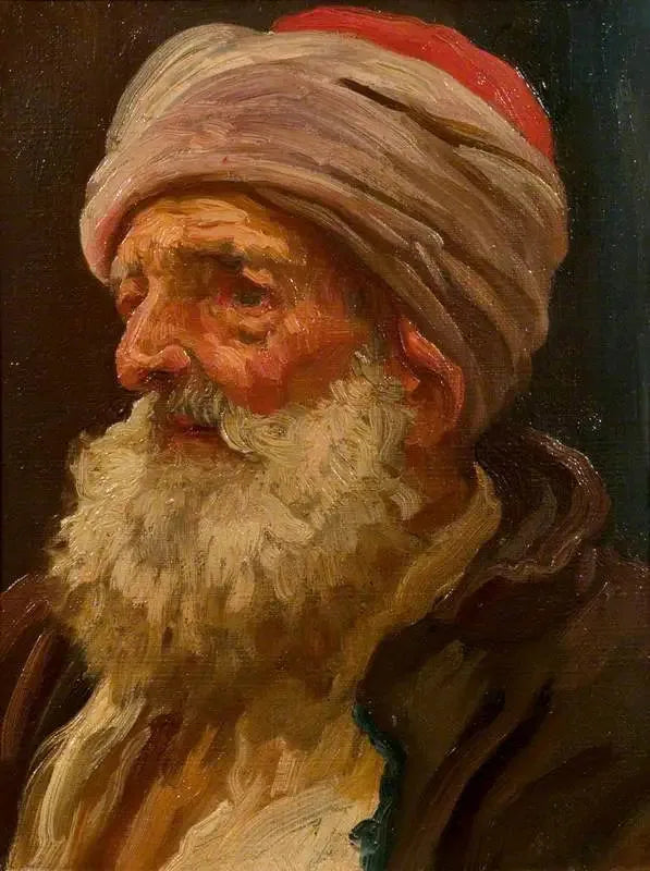 Kopf eines alten Arabers - Frederic Leighton